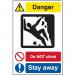 Quarry Sign: Do Not Climb Stay Away - Fmx (400 X 600 Mm) 423681