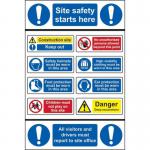 Site Entrance Multisign- Crx (600 X 900 Mm) 423699