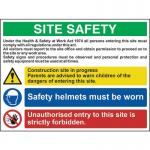 Site Safety Composite- 2.5 mm Foam Polypropylene (800 X 600 Mm) 423702