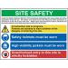 Site Safety Composite- 1.2 mm Recyclable Pp (800 X 600 Mm) 423706