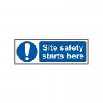 Site Safety Startshere - 1.2 mm Recyclable Pp (600 X 200 Mm) 423713
