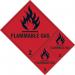 Flammable Gas Class 2 Labels- Sav (200 X 300 Mm) (pack of 3) 423720