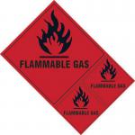 Flammable Gas Labels- Sav (200 X 300 Mm) (pack of 3) 423721