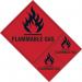 Flammable Gas Labels- Sav (200 X 300 Mm) (pack of 3) 423721