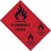 Flammable Liquid Labels- Sav (200 X 300 Mm) (pack of 3) 423723