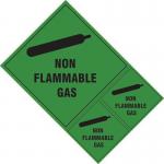 Non Flammable Gas Labels- Sav (200 X 300 Mm) (pack of 3) 423726