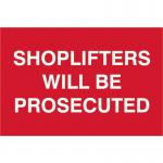 Shoplifters Will Beprosecuted - Sapp (300 X 200 Mm) 423728