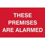 These Premises Arealarmed - Sapp (300 X 200 Mm) 423729