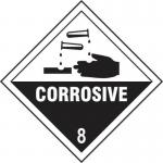 Corrosive 8 - Labels(100 X 100 mm Roll of 250) 423750