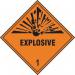 Explosive 1 - Labels(250 X 250 mm Pack of 10) 423755