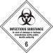 Infectious Substance 6- Labels (250 X 250 mm Pack of 10) 423767