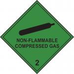 Non-flammable Compressed Gas 2 - Labels (250 X 250 mm Pack of 10) 423774