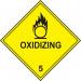 Oxidizing 5 - Labels(100 X 100 mm Roll of 250) 423776