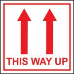 This Way Up Arrows -labels (100 X 100 mm Roll of 250) 423784
