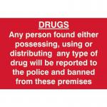 Drugs Any Person Found Either Possessing,using Or Distributing - Sapp (300 X 200 Mm) 423807