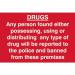 Drugs Any Person Found Either Possessing,using Or Distributing - Sapp (300 X 200 Mm) 423807
