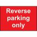 Reverse Parkingonly - 1.2 mm Recyclable Pp (600 X 450 Mm) 423957