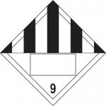 Black Striped 9 Symbol- Sav Placard (250 X 250 Mm) 423963