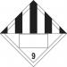 Black Striped 9 Symbol- Sav Placard (250 X 250 Mm) 423963