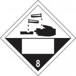 Corrosive 8 Symbol- Sav Placard (250 X 250 Mm) 423965