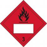 Flammable 3 Symbol- Sav Placard (250 X 250 Mm) 423967