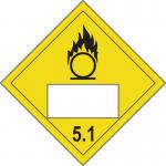 Oxidising 5.1 Symbol- Sav Placard (250 X 250 Mm) 423972