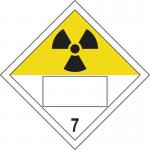 Radioactive 7 Symbol- Sav Placard (250 X 250 Mm) 423973