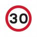 450 mm Dia. Dibond 30 Mphroad Sign (with Channel) 424013