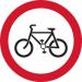 450 mm Dia. Dibond cyclistsprohibited Road Sign (with Channel) 424016