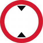 450 mm Dia. Dibond heightrestriction... Road Sign (with Channel) 424018
