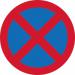 450 mm Dia. Dibond no Stoppingroad Sign (without Channel) 424025