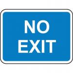 600 X 450 mm Dibond noexit Road Sign (with Channel) 424037