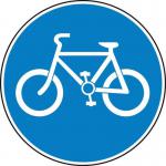 600 mm Dia. Dibond cyclistsonly Road Sign (without Channel) 424067