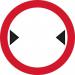 600 mm Dia. Dibond width Restriction...road Sign (without Channel) 424082