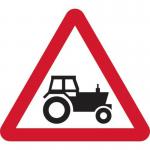 600 mm Tri. Dibond agricultural Vehicleslikely to Be in Road Ahead Road Sign (without Channel) 424086