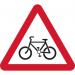 600 mm Tri. Dibond cycleroute Ahead Road Sign (with Channel) 424089