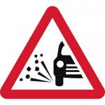 600 mm Tri. Dibond loosegravel Road Sign (with Channel) 424098