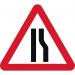 600 mm Tri. Dibond road Narrowsright Road Sign (with Channel) 424108