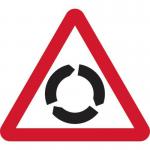600 mm Tri. Dibond roundaboutahead Road Sign (without Channel) 424111