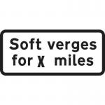660 X 288 mm Dibond soft Vergesfor X Miles Road Sign (with Channel) 424116