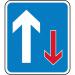 700 X 800 mm Dibond give Way Tooncoming Traffic Road Sign (with Channel) 424117