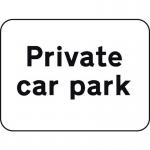 600 X 450 mm Dibond privatecar Park Road Sign (without Channel) 424126