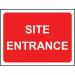 1050 X 750 mm Temporarysign - Site Entrance 424142