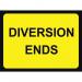 1050 X 750 mm Temporarysign & Frame - Diversion Ends 424149