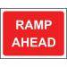 1050 X 750 mm Temporarysign & Frame - Ramp Ahead 424154