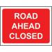 1050 X 750 mm Temporarysign & Frame - Road Ahead Closed 424156