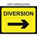 1050 X 750 mm Temporary Sign- Diversion with Reversible Arrow 424165
