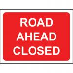 1050 X 750 mm Temporarysign - Road Ahead Closed 424166
