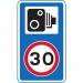 420 X 720 mm Dibond 30 Mph Speed Limit- Speed Camera Symbol Road Sign (with Channel) 424178