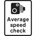 450 X 600 mm Dibond averagespeed Check Road Sign (with Channel) 424184